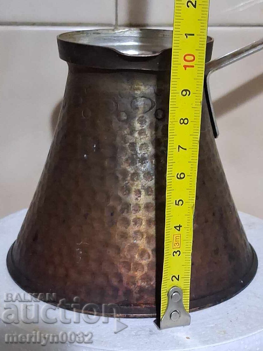 Παλιό κονσερβοποιημένο χάλκινο cezve, καφετιέρα, χάλκινο, χάλκινο δοχείο - 5 Παλιό κονσερβοποιημένο χάλκινο cezve, καφετιέρα, χάλκινο, χάλκινο δοχείο - 5