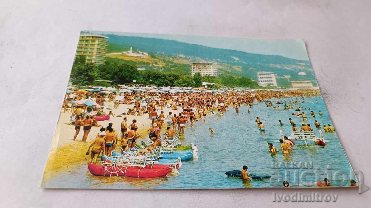 Postcard Golden Sands The Beach Postcard Golden Sands The Beach