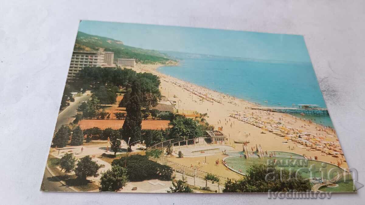 Carte poștală Nisipurile de Aur 1976