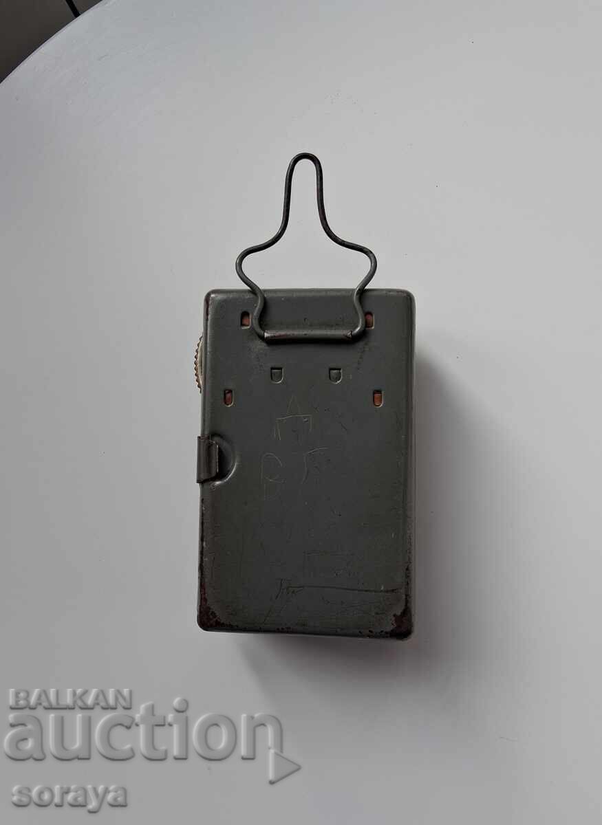 Lanternă bulgară veche cu două plăci colorate - 6