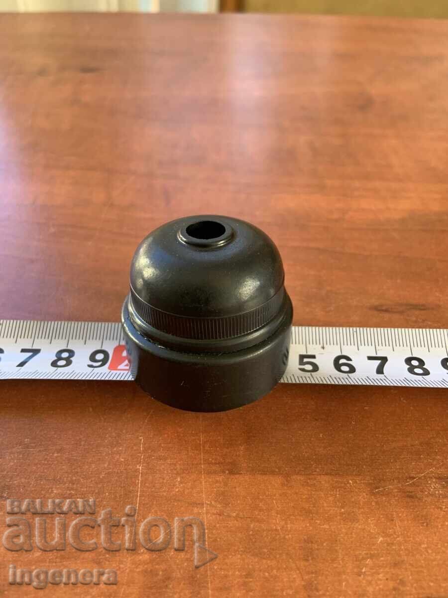 Antique Bakelite Light Fixture Socket from the Early Socialist Era
