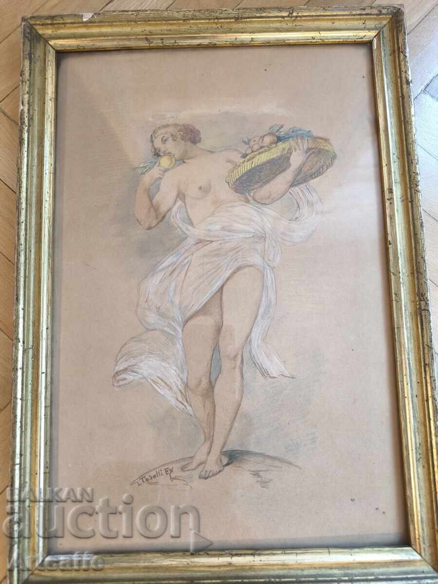 Licitație Compoziție erotică extrem de rafinată, desen