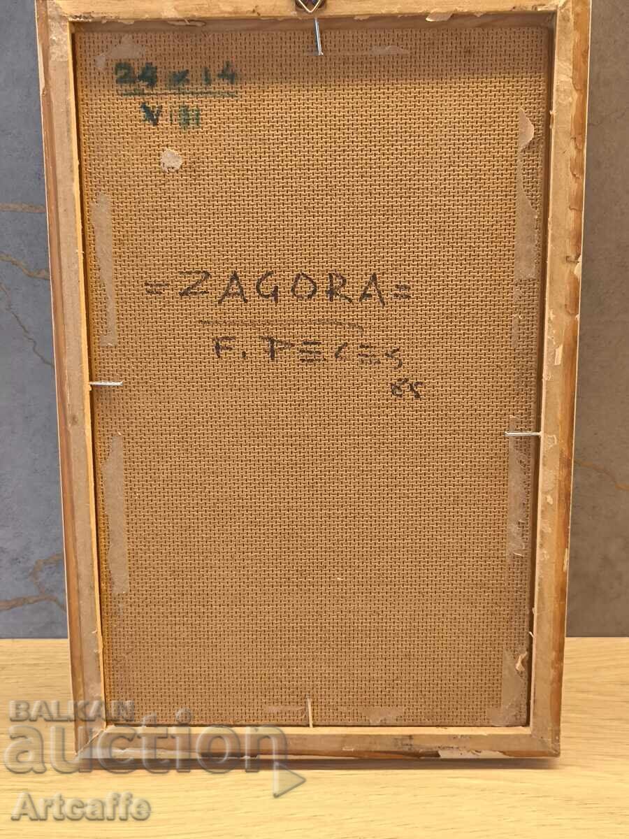 Original oil painting "Bedouin Woman in the Desert" Zagora - 7 Original oil painting "Bedouin Woman in the Desert" Zagora - 7