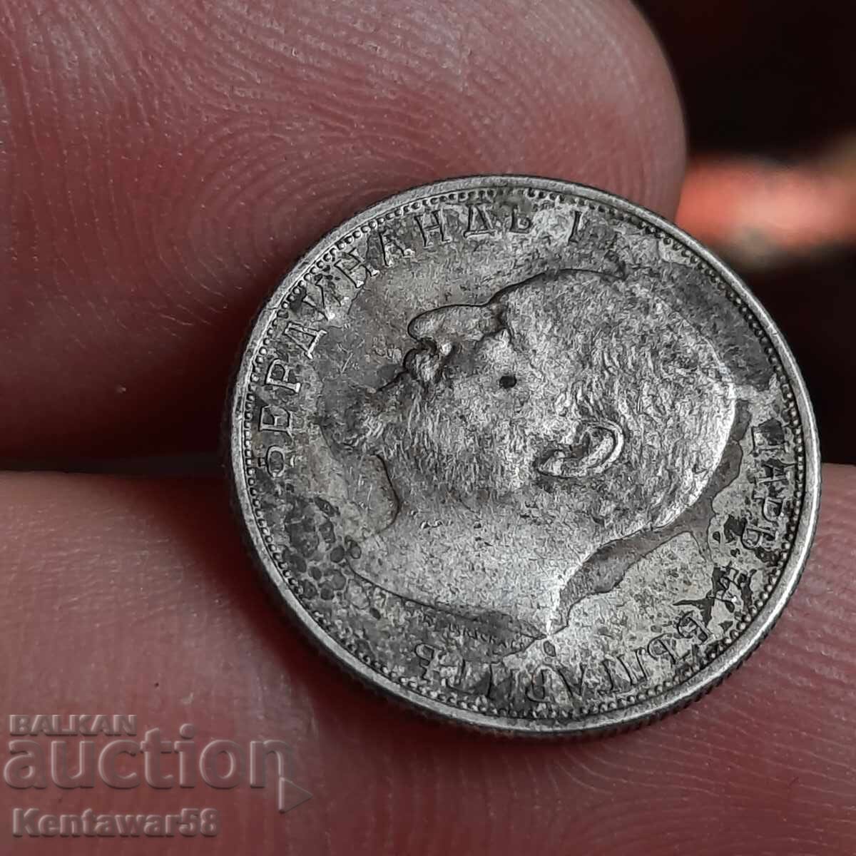 Licitație 50 de cenți 1913 argint.