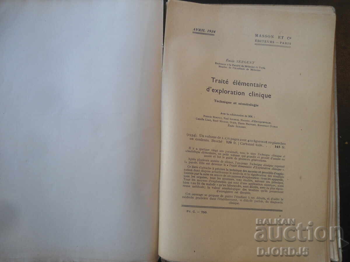 ACTUALITĂȚI MEDICO-CHIRURGICALE, MASSON ET C. EDITORI, 1935 - 5