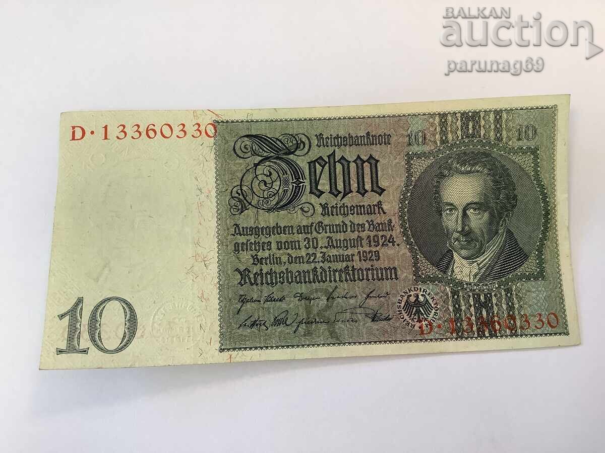 Γερμανία 10 μάρκα 1924 - Σειρά D
