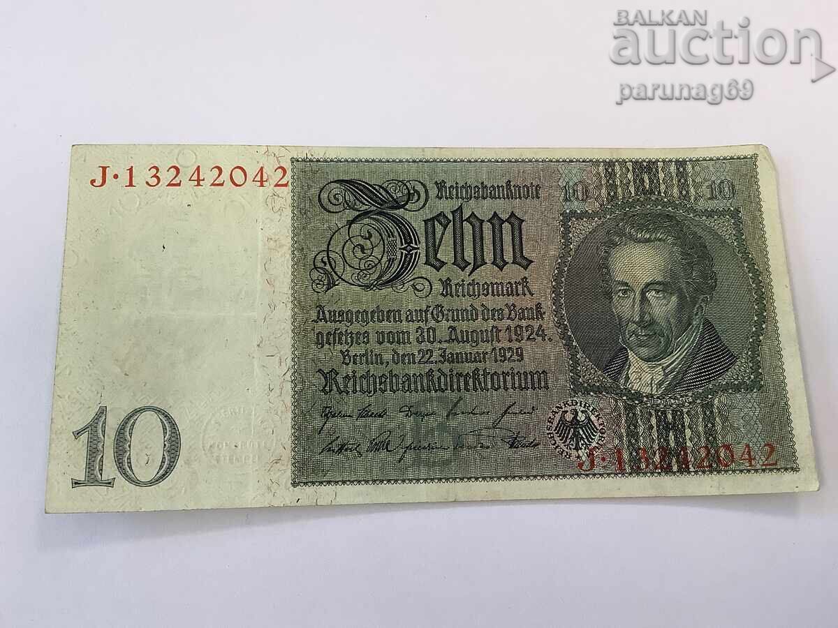 Germania 10 mărci 1924 - Seria J