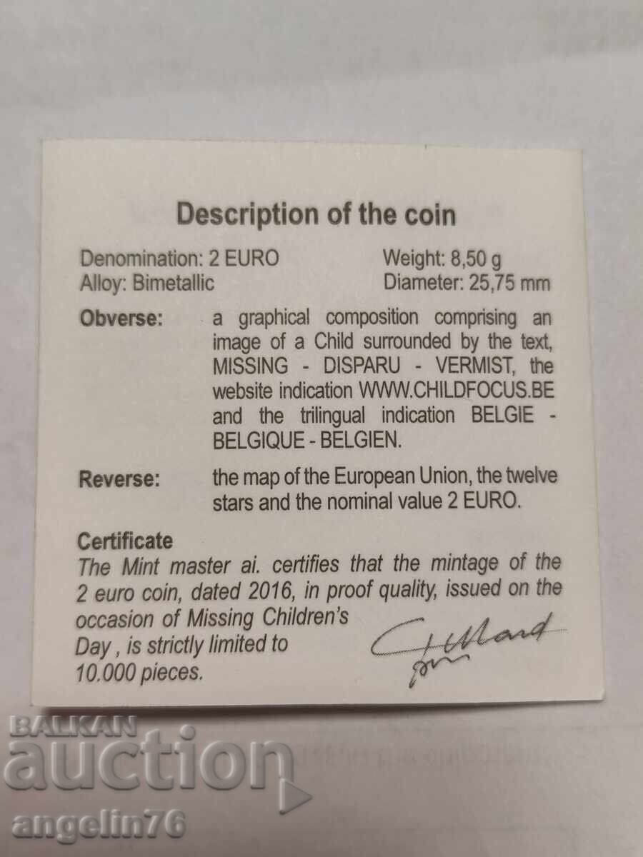 Livrarea 2 euro 2016 Belgia Livrarea 2 euro 2016 Belgia