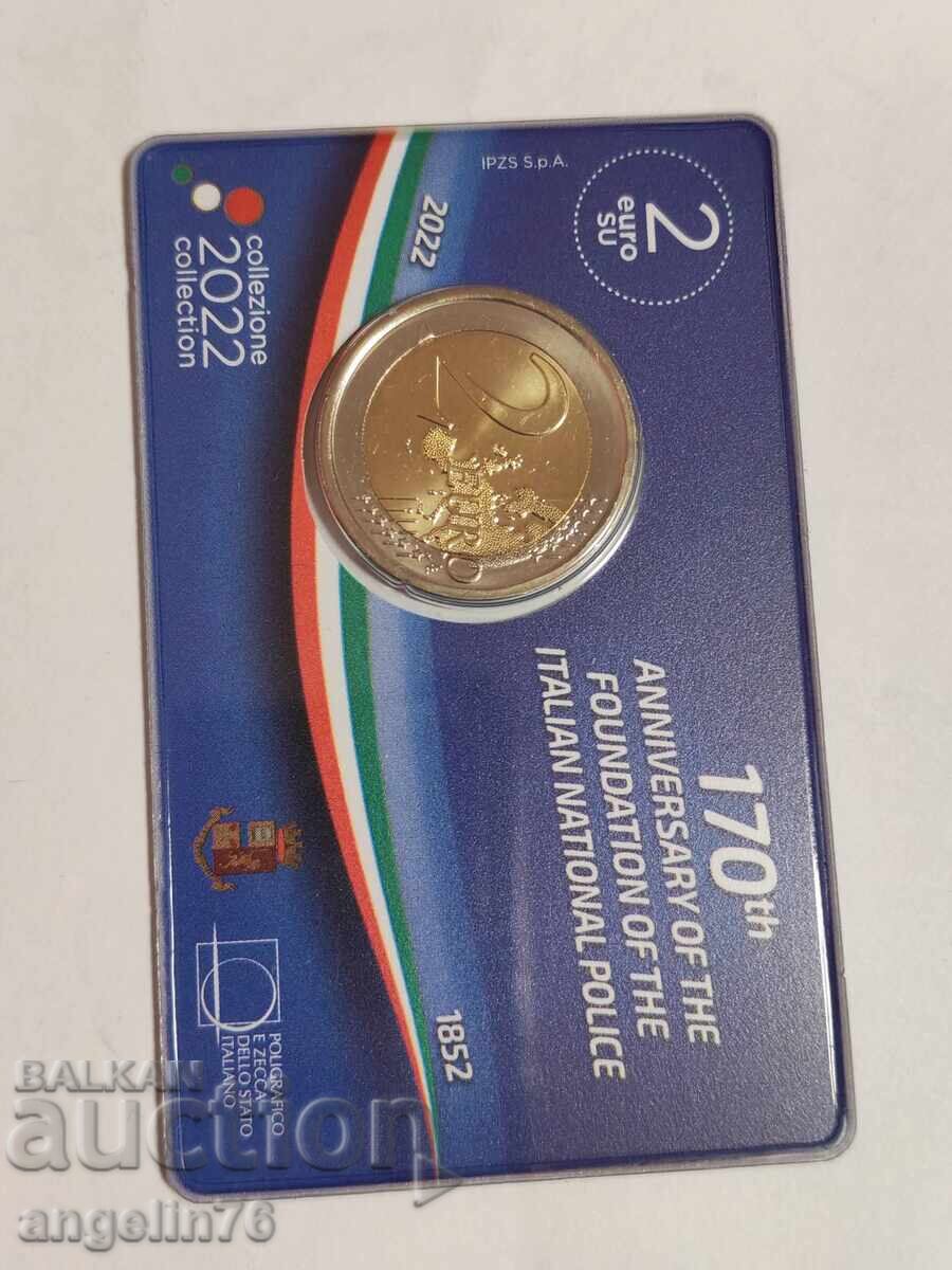 2 евро 2022г Италия
