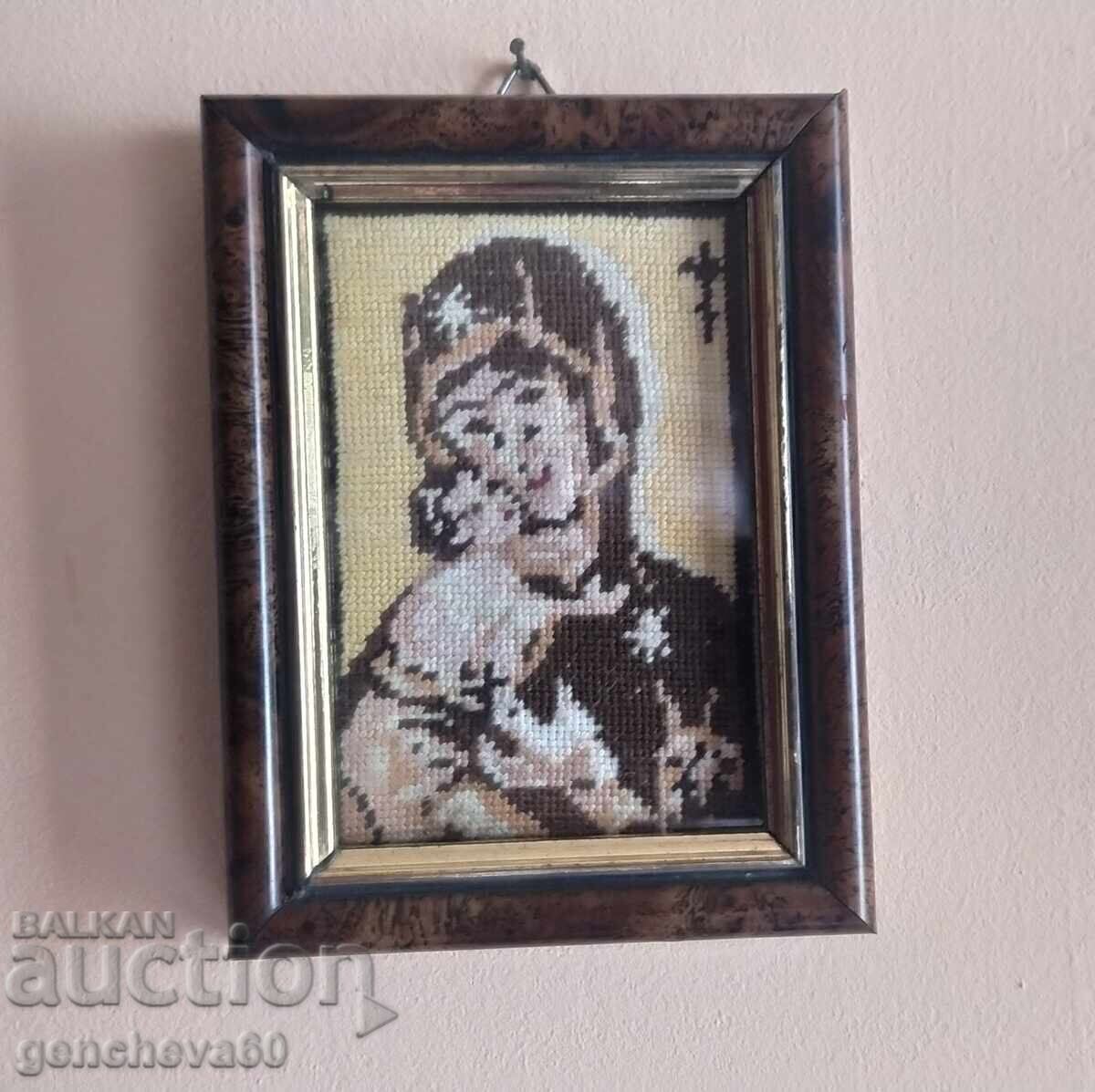 Mic goblen Madonna cu Pruncul - 6