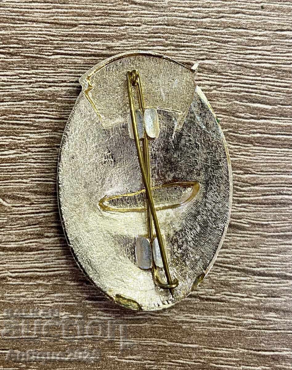 Badge "Veteran of Labor ChMP" - USSR, metal, with pin with price € 10.00 | 19.56 BGN