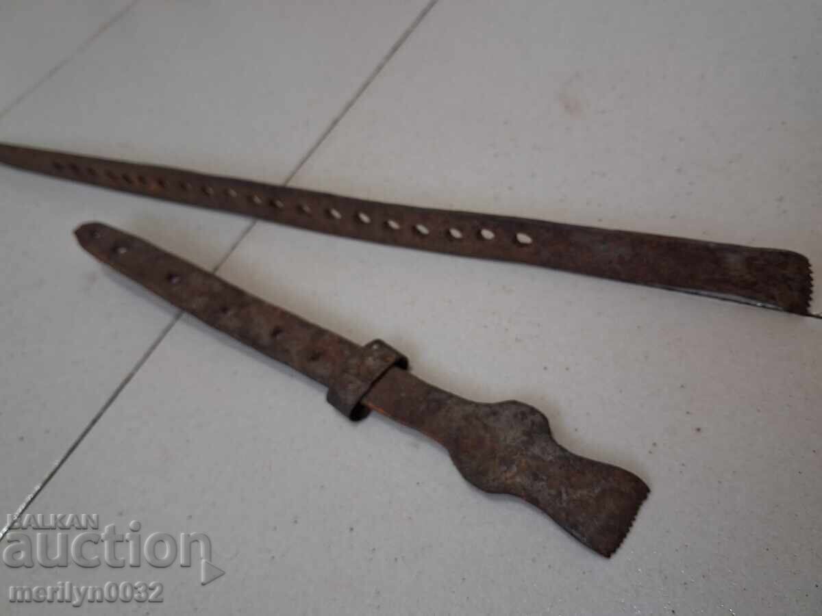 Licitație etalon vechi forjat, fier forjat, etalon de pânză, măsură