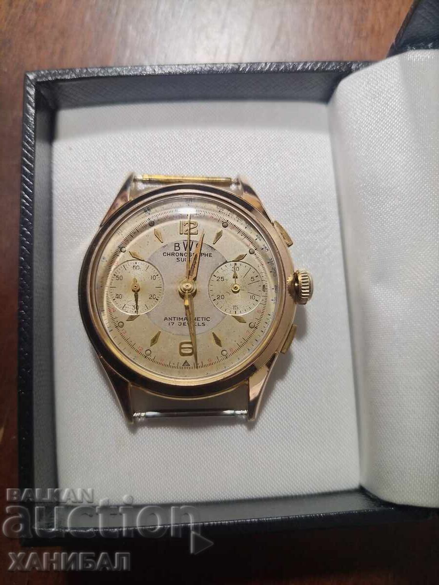 CEAS ELVEȚIAN AURIT CRONOGRAF FUNCȚIONAL - B. W. C cu preț € 600.00 | 1173.50 BGN