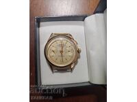 Gilded Swiss Watch Chronograph Working - B. W. C