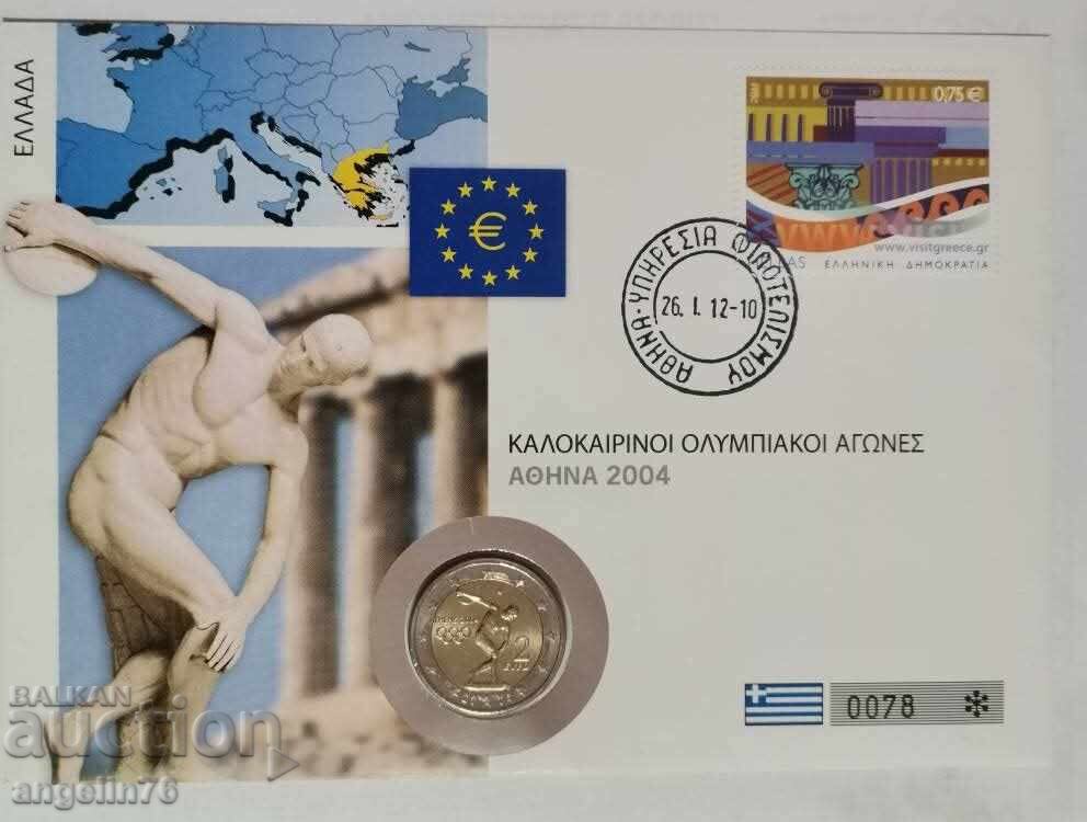 2 евро 2004г Гърция с цена € 10.00 | 19.56 лв. 2 евро 2004г Гърция с цена € 10.00 | 19.56 лв.