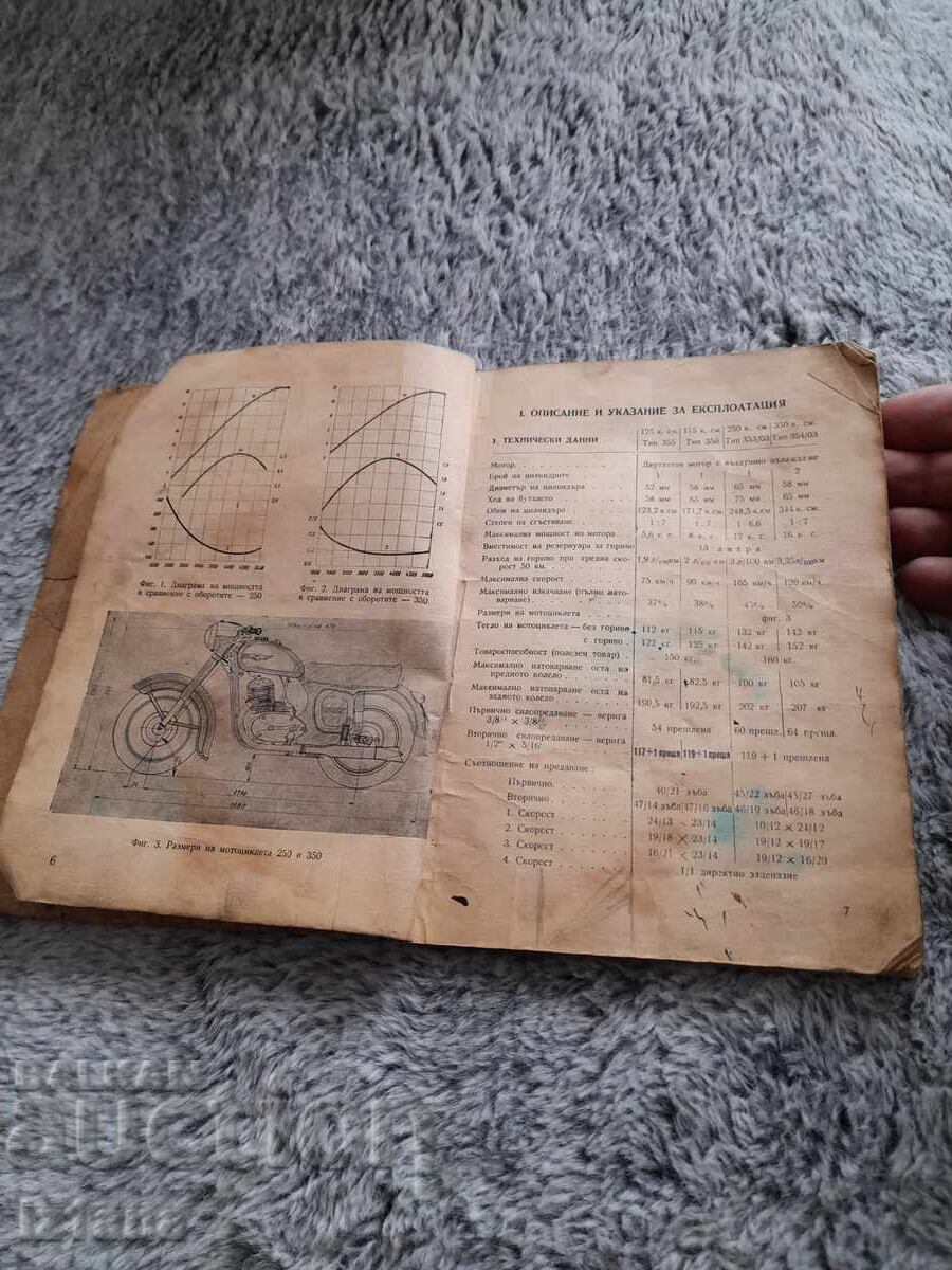 Παράδοση Τεχνική περιγραφή, Οδηγίες συντήρησης μοτοσυκλέτας Jawa Παράδοση Τεχνική περιγραφή, Οδηγίες συντήρησης μοτοσυκλέτας Jawa