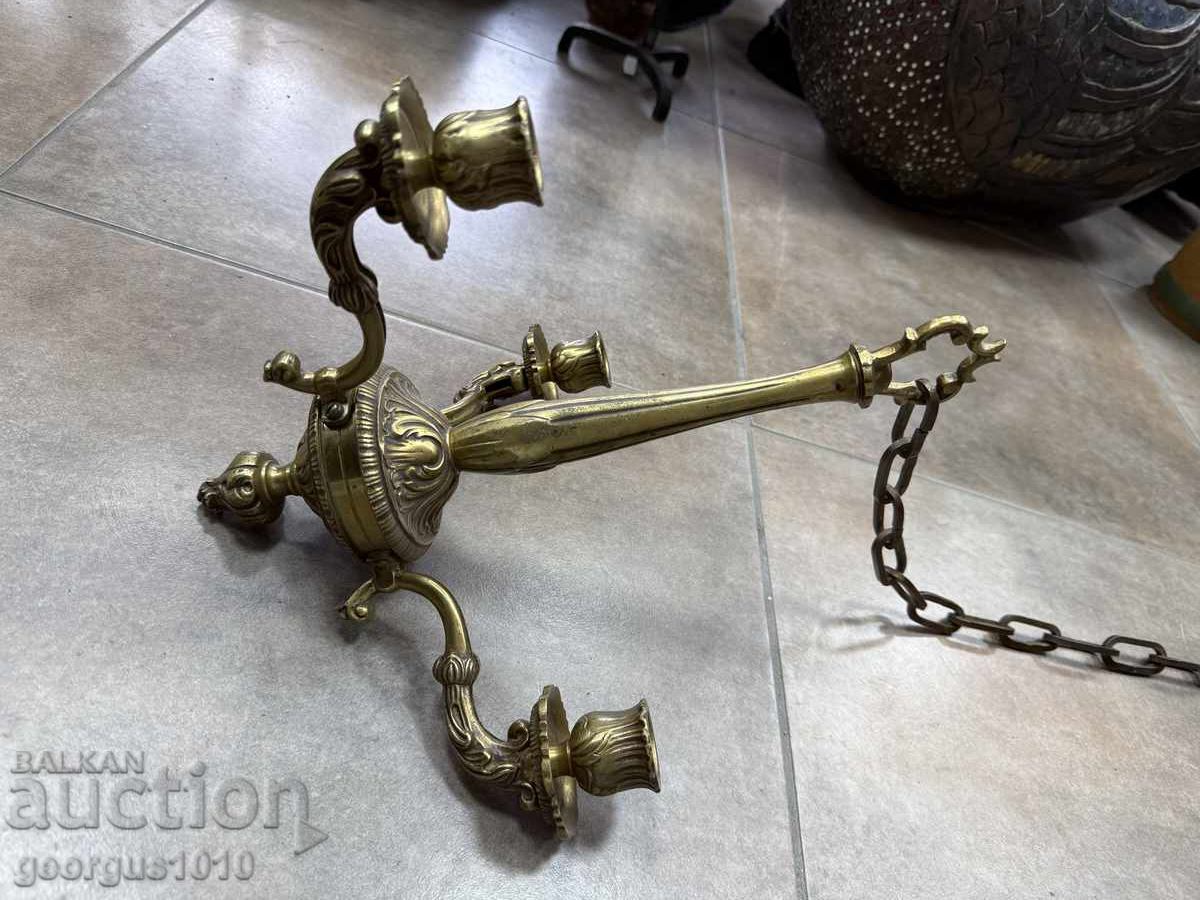 Auction  Bronze candlestick, polilei No. 7895