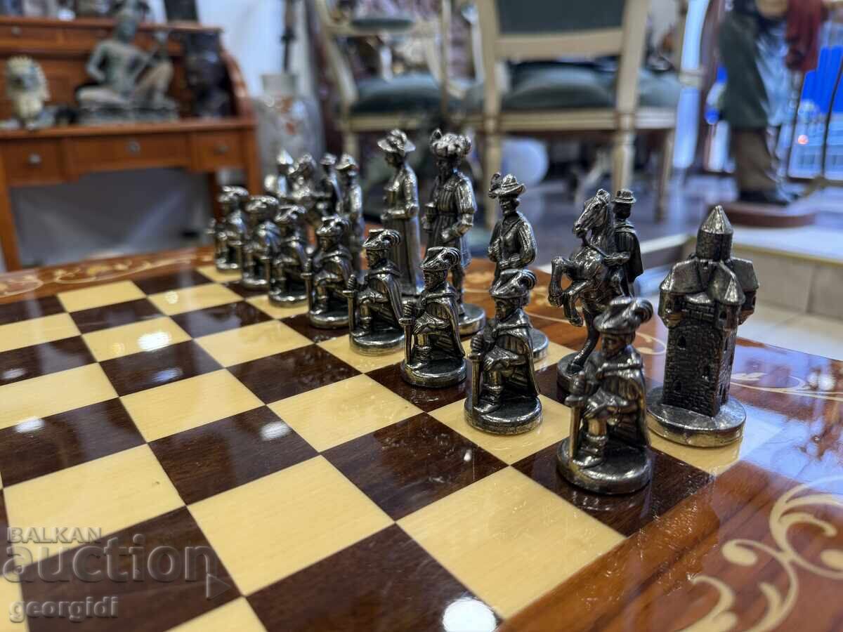 Луксозна професионална шахматна маса Italfama. №7892 - 7