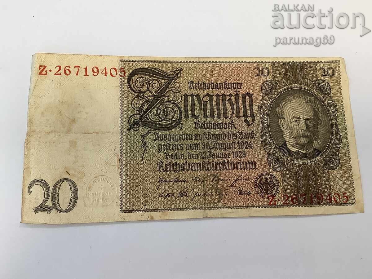 Germania 20 mărci 1924 - Seria Z