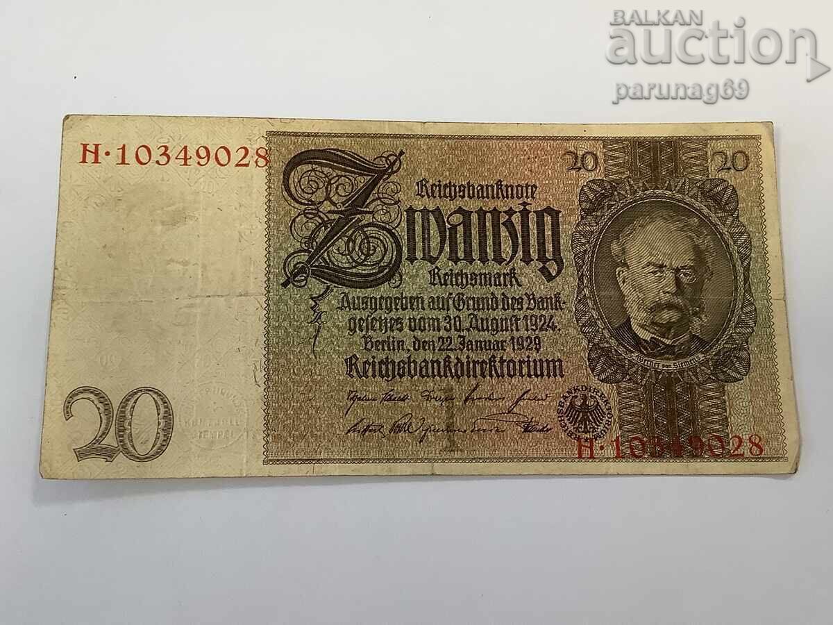 Germania 20 mărci 1924 - Seria N