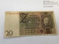 Германия 20 марки 1924 година -  Серия U