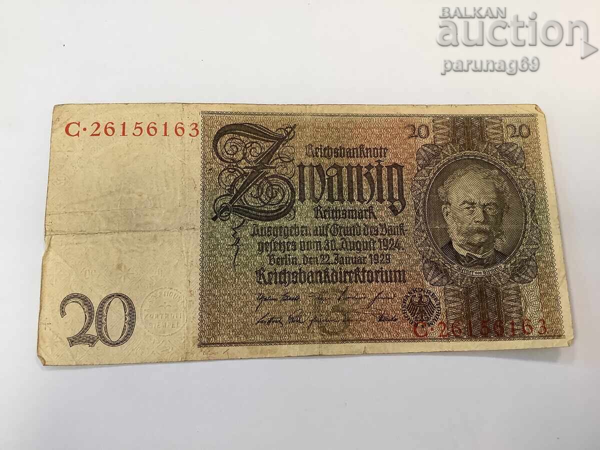 Germania 20 mărci 1924 - Seria C