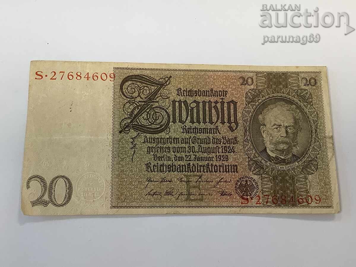 Γερμανία 20 μάρκα 1924 - Σειρά S Γερμανία 20 μάρκα 1924 - Σειρά S