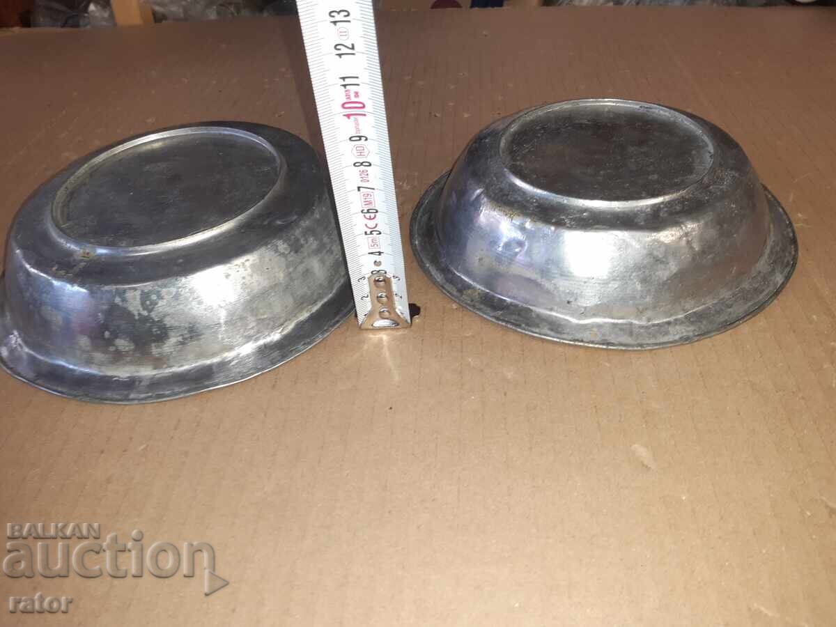 Delivery of Old copper pots, tinned - 2 pieces. Copper, basin