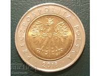 Polonia .5 zloti 2018 g. 100 ani de independență