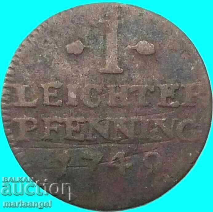 1 Пфениг 1749 Германия Гослар Мадона с бебето - 6 1 Пфениг 1749 Германия Гослар Мадона с бебето - 6