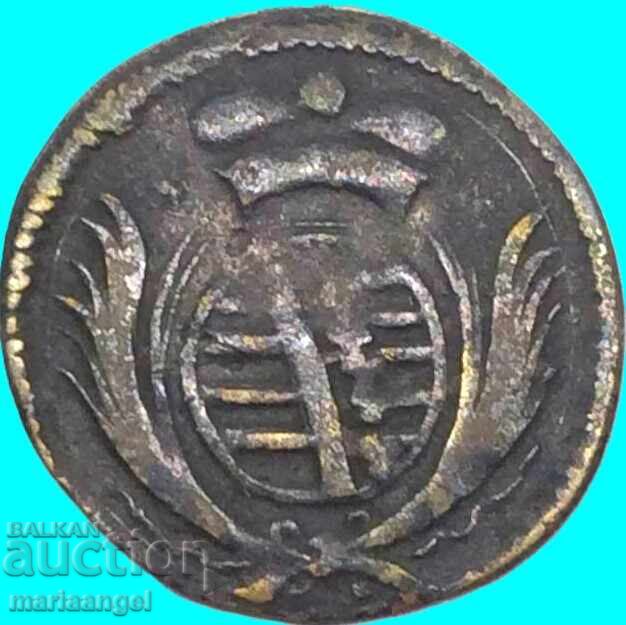 1 Heller 1697 Germania guvern - Bernhard de Saxa-Meiningen - 6