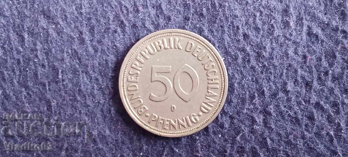 Germania 50 pfennig 1969 D