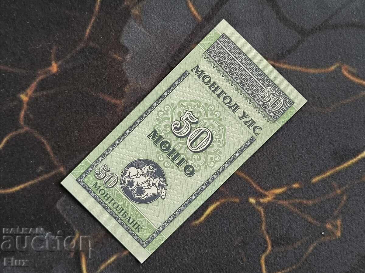 Bancnotă - Mongolia - 50 mongoli UNC | 1993g