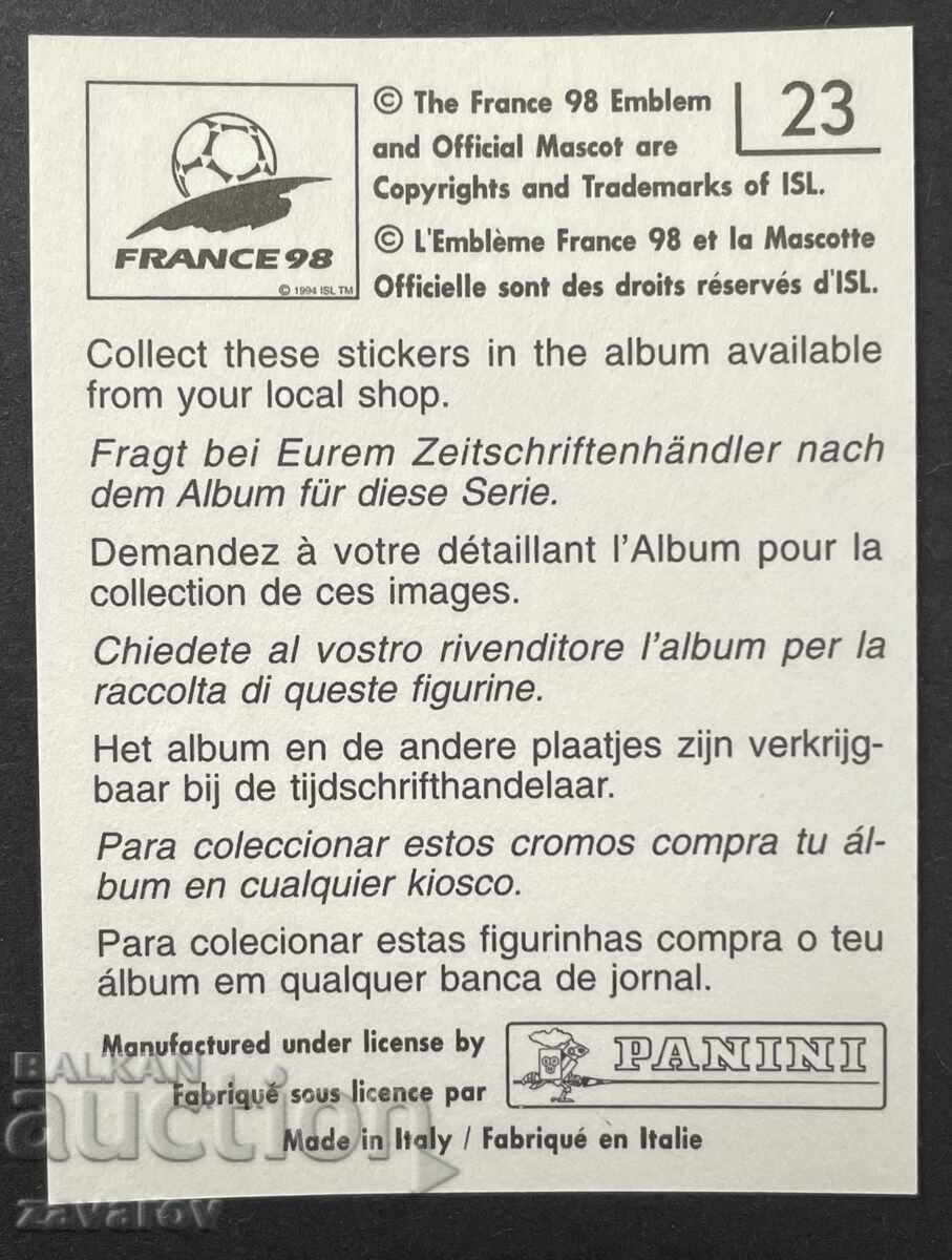 Flavio Conceicao World Cup 1998 Panini Brazil with price € 1.00 | 1.96 BGN