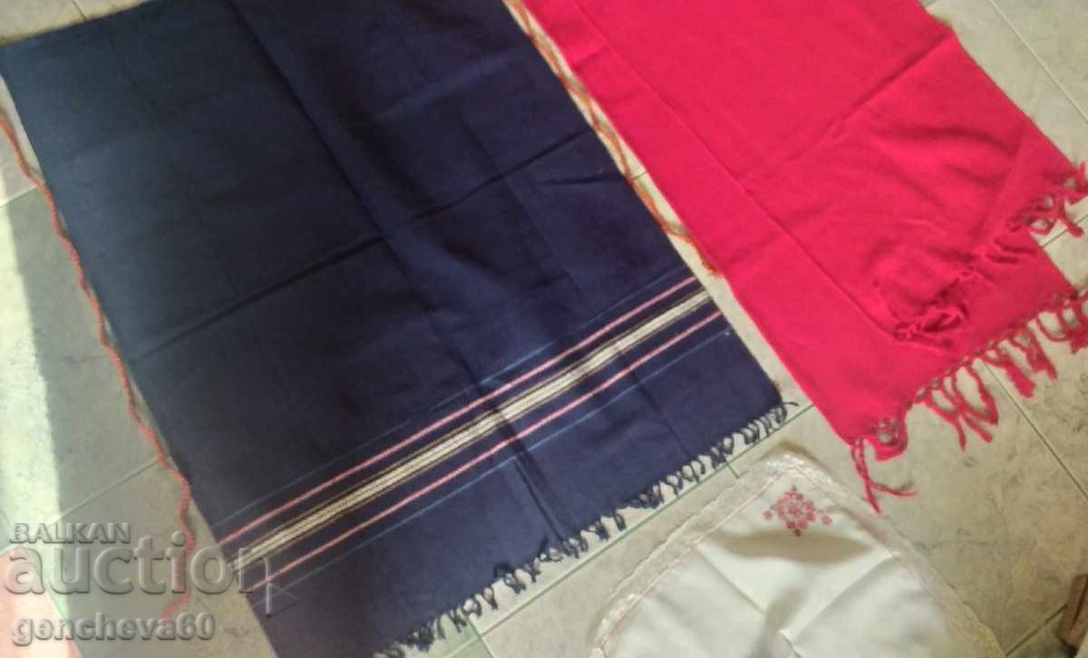 Centură roșie, șorț și batic/costum popular - 5