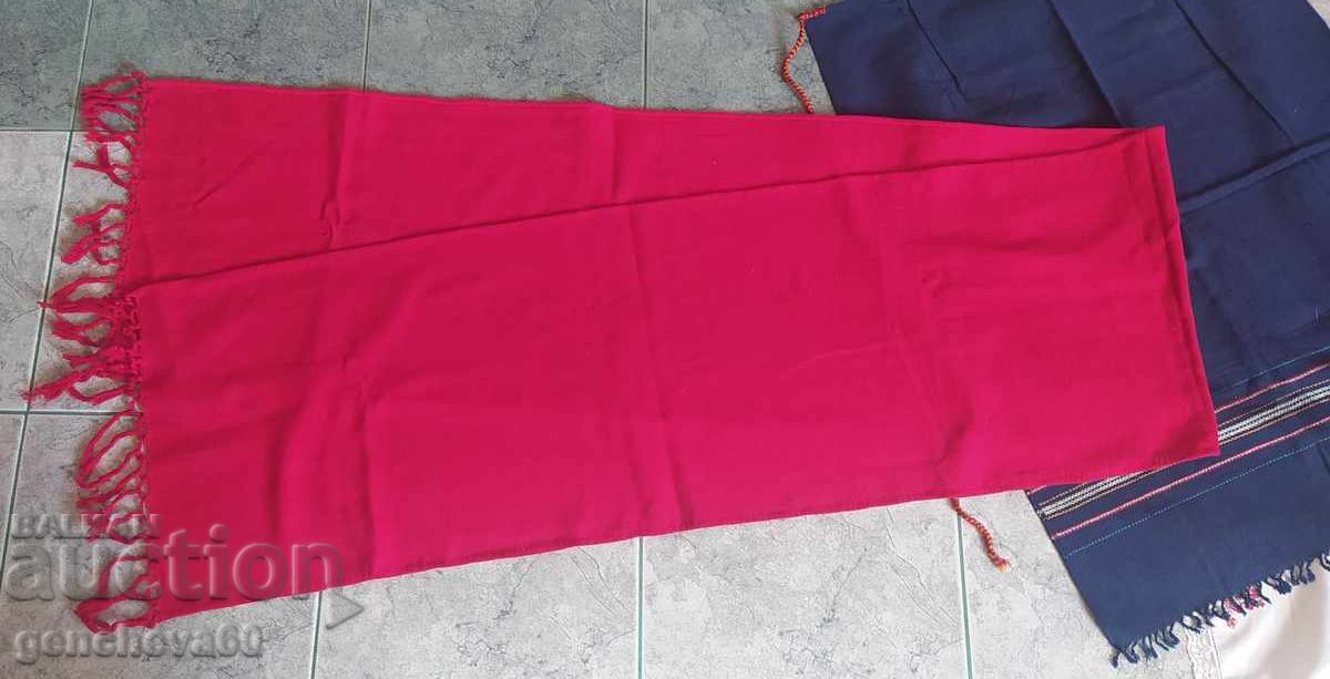 Centură roșie, șorț și batic/costum popular - 6