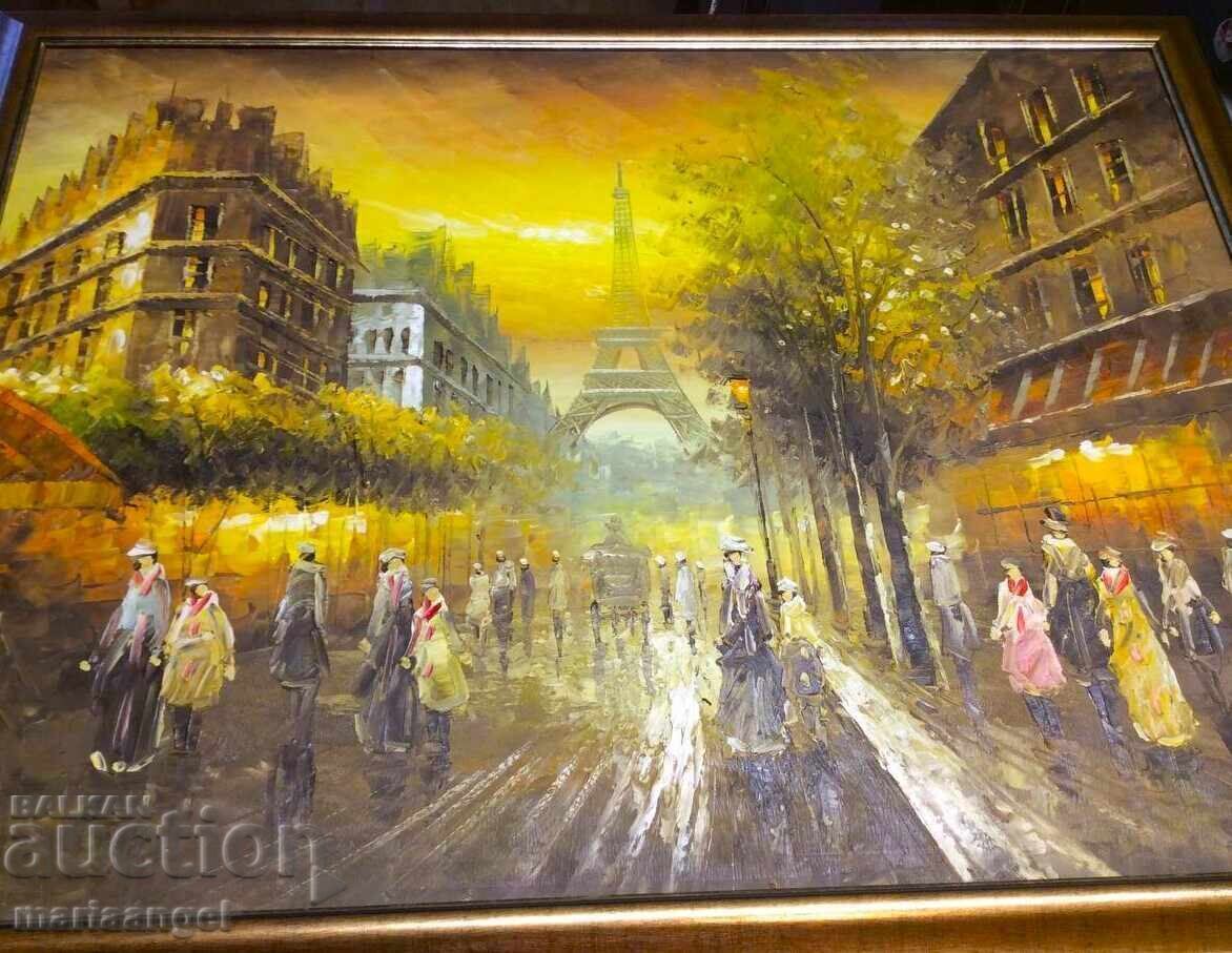 Δημοπρασία Ελαιογραφία ΠΑΡΙΣΙ Μ.Τim (61x80εκ.)