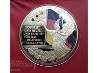 Μετάλλιο-Γερμανία-μεγάλο μετάλλιο "Ενωμένη Γερμανία" με 3 κρύσταλλα