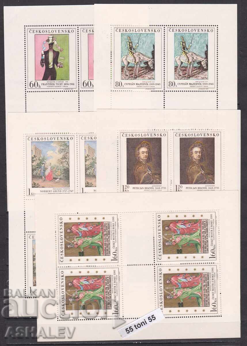 1967. Czechoslovakia. Paintings - National Gallery in Prague. 5 sheets