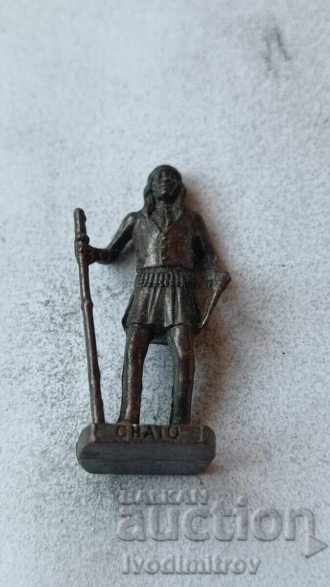 Figurină metalică din ou de ciocolată Chato