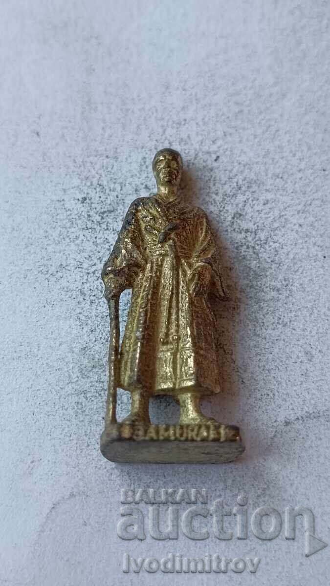 Figurină metalică din ou de ciocolată Samurai 1