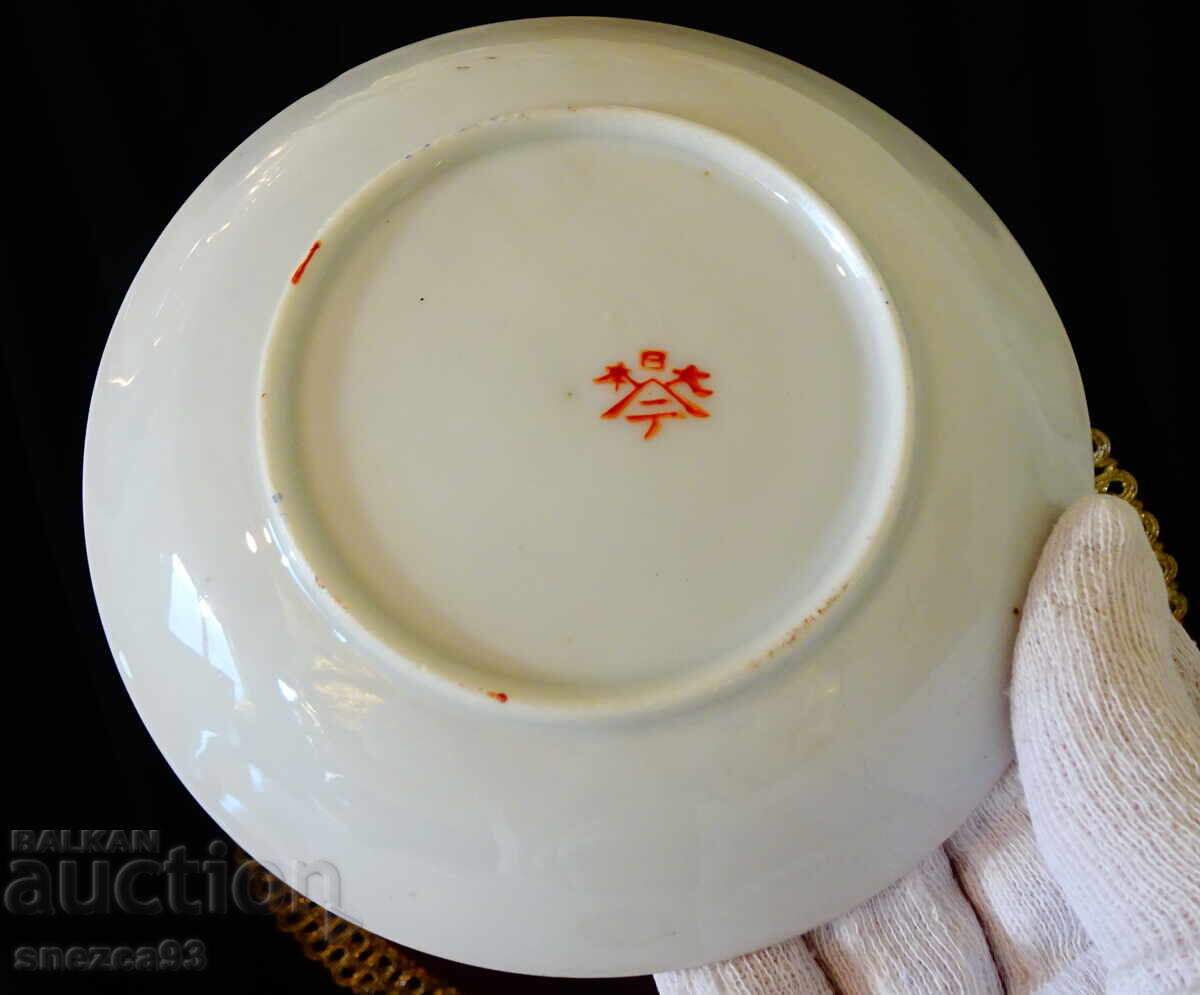 Φλιτζάνι με πιατάκι ιαπωνικής πορσελάνης, χρυσό, σφραγίδα - 5