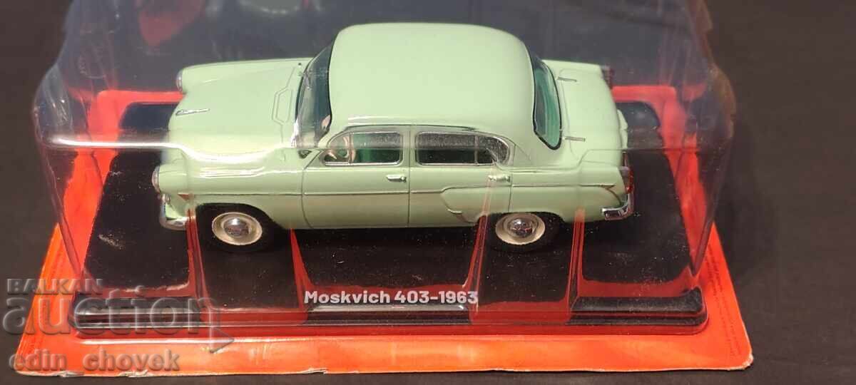 1/24 Mașinuță de colecție metalică Hachette Moskvich 403 1/24 Mașinuță de colecție metalică Hachette Moskvich 403