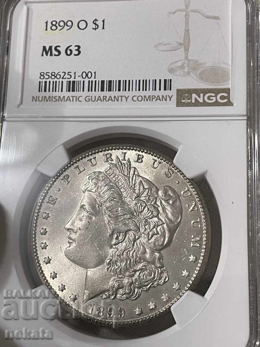 ΗΠΑ, Morgan Dollar 1899 O MS63 NGC