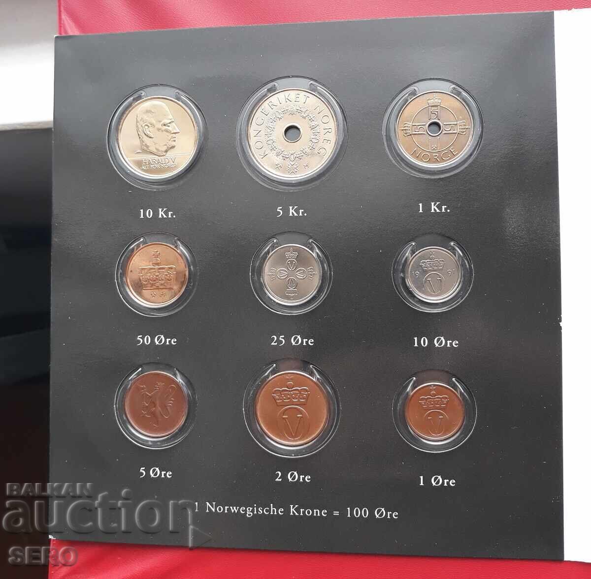 Auction  Norway - SET of 10 coins