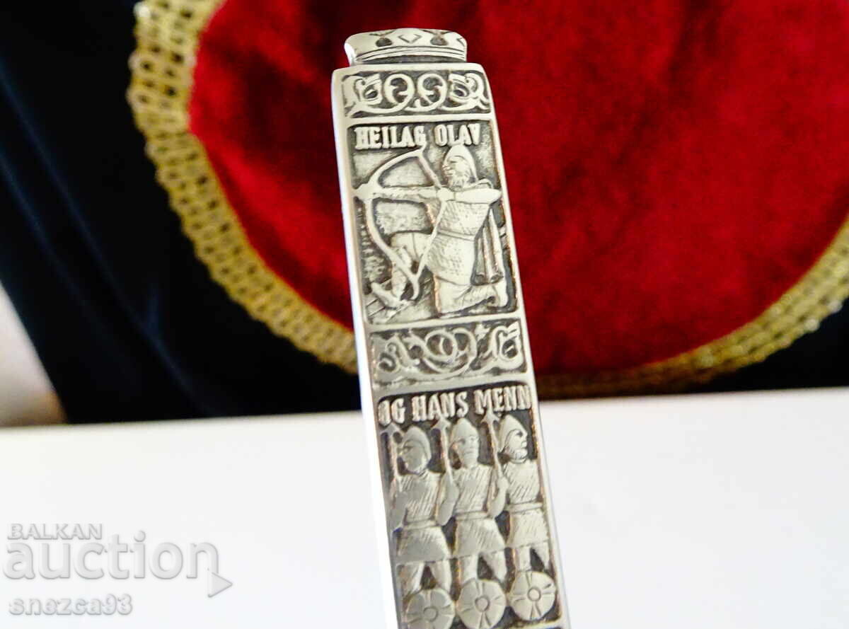 Delivery of Butter knife, pewter handle, Vikings, dragon ship