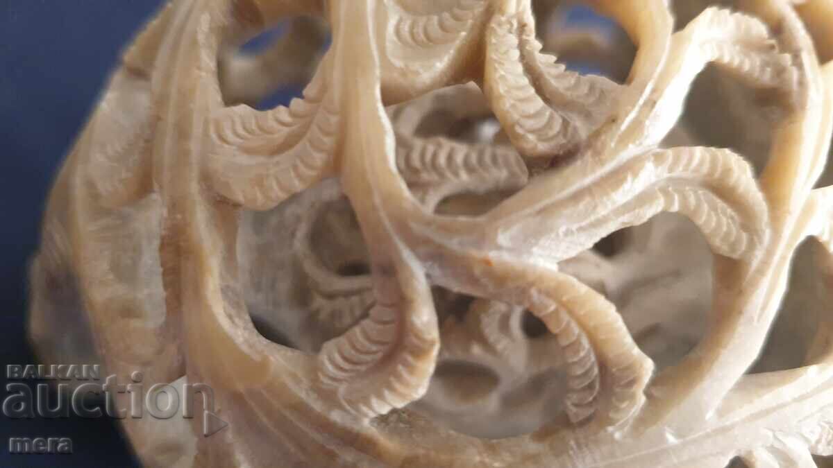 Δημοπρασία Πλαστική ελέφαντα μητέρα από μάρμαρο-σαπουνόπετρα