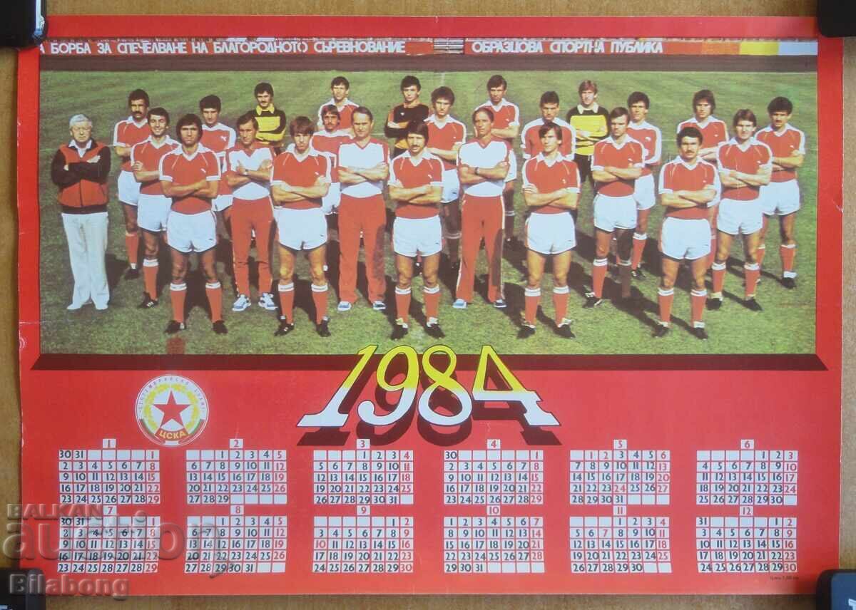 Calendar mare - TSSKA 1984