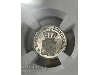 (Γερμανία) Βαυαρία 1 κρόιτσερ, 1869 MS66 NGC