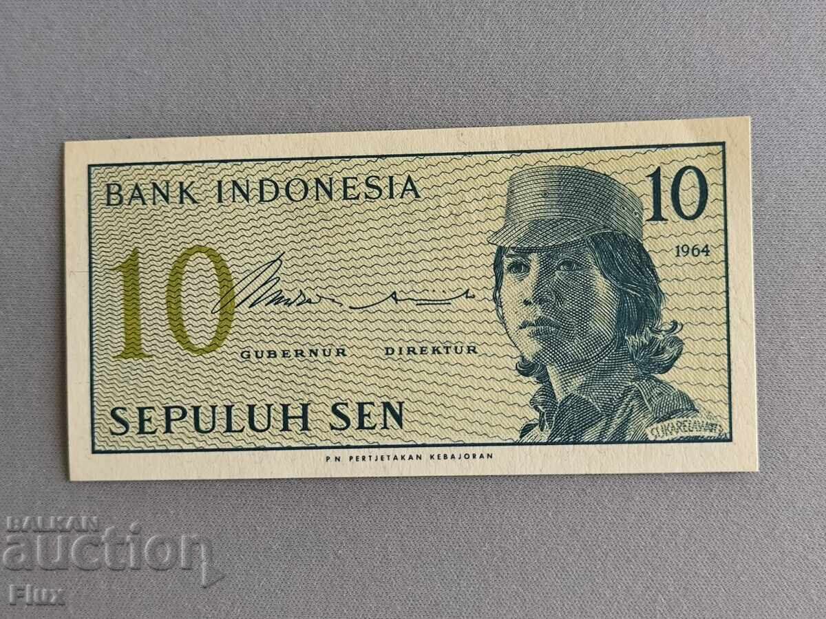 Bancnotă - Indonezia - 10 sen UNC | 1964